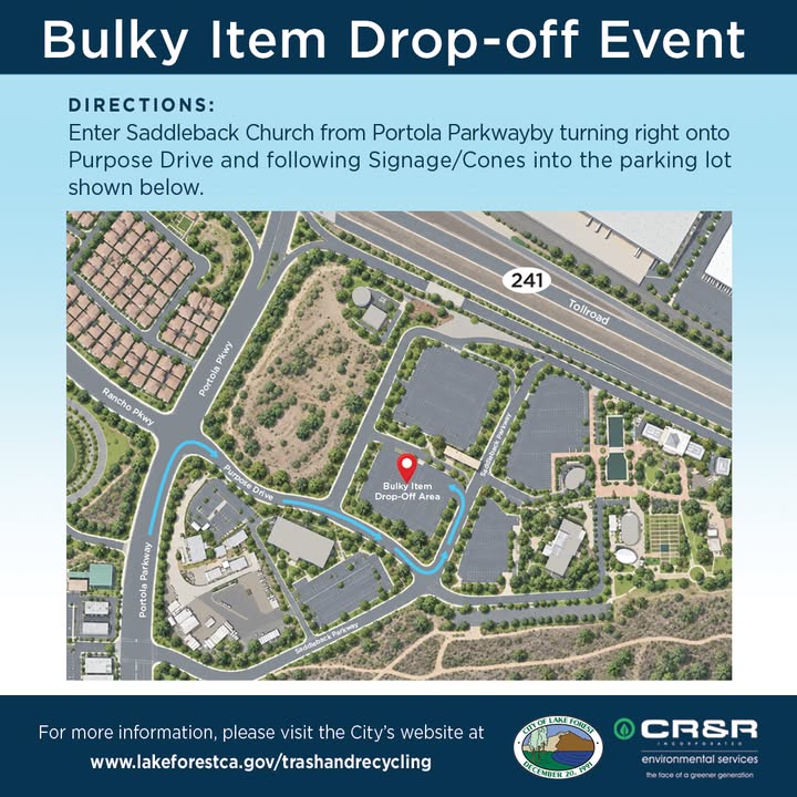 Final reminder! The rescheduled Bulky Item Drop-Off Event is this Saturday,...