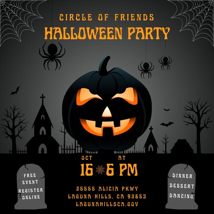 Join the City of Laguna Hills as we bring back our Circle of Friends Halloween...