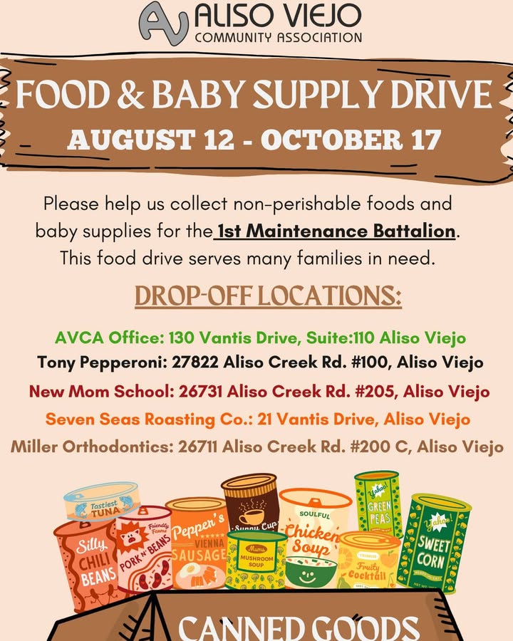 🤝💚Food and Baby Supply Drive! 💚🤝

We're partnering with the 1st Maintenance Batt...