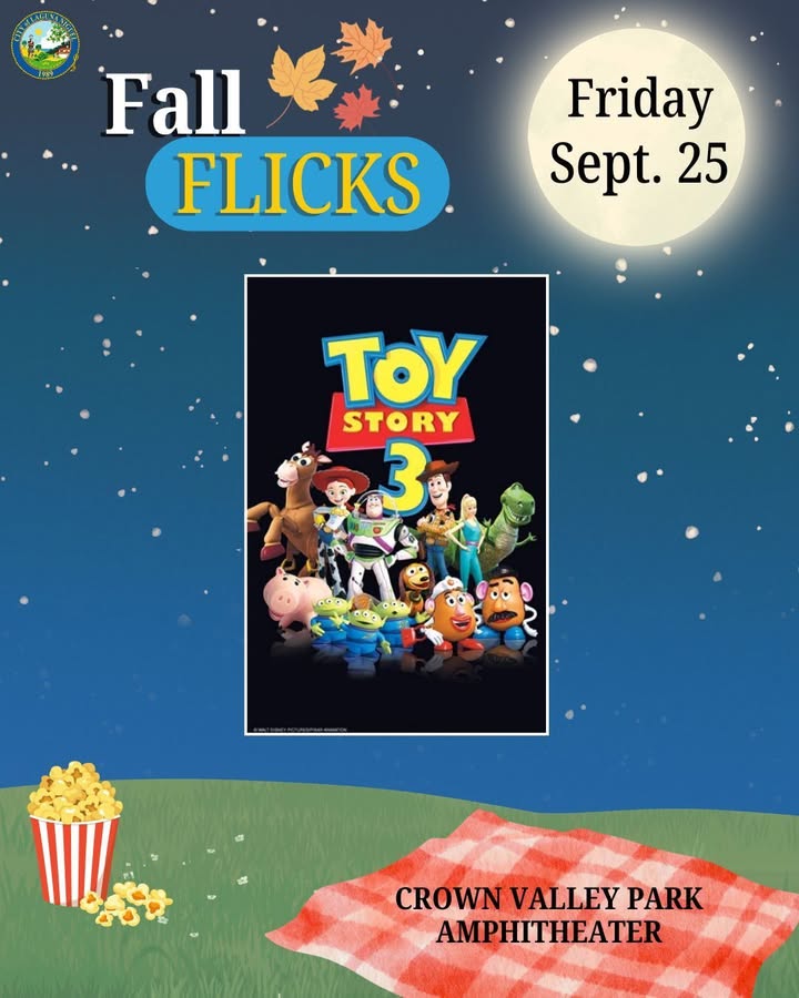 🎬 Fall Flicks Return This Friday!

Join us for Laguna Niguel's first Movie in th...