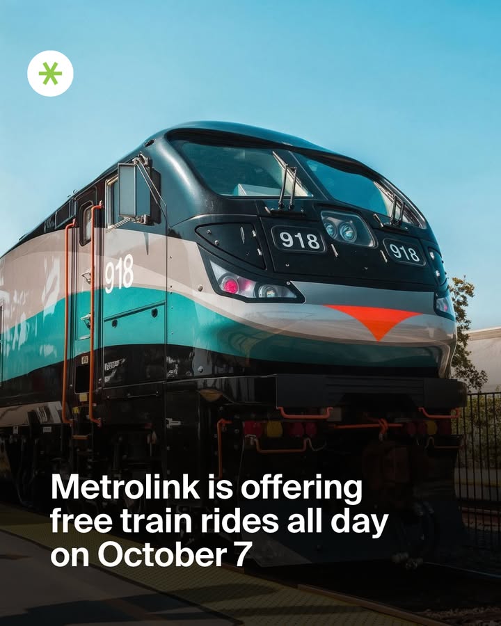 Metrolink is offering free train rides all day on October 7 — here are 9 SoCal d...
