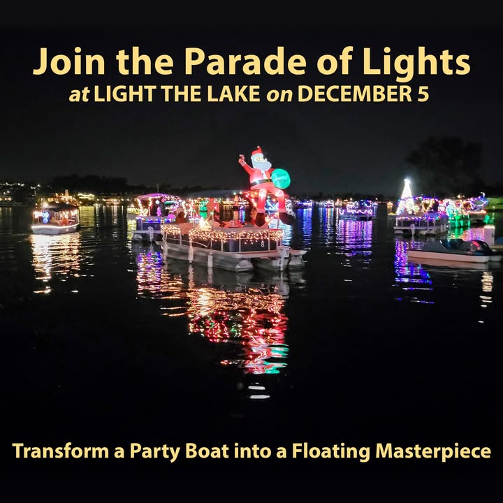 Get in the Holiday Spirit on a party boat during the Parade of Lights Saturday,...
