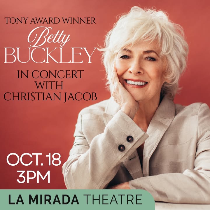 Sun, Oct. 18 at 3pm…Be there to witness the talent of Broadway icon Betty B...