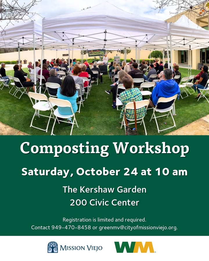 The City and Waste Management are hosting a free composting workshop at 10 am...