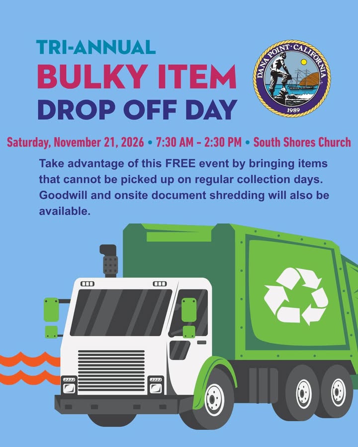 📣 Bulky Item Drop Off Day is November 21st! 📣

🗓️ Date: Saturday, November 21, 2...