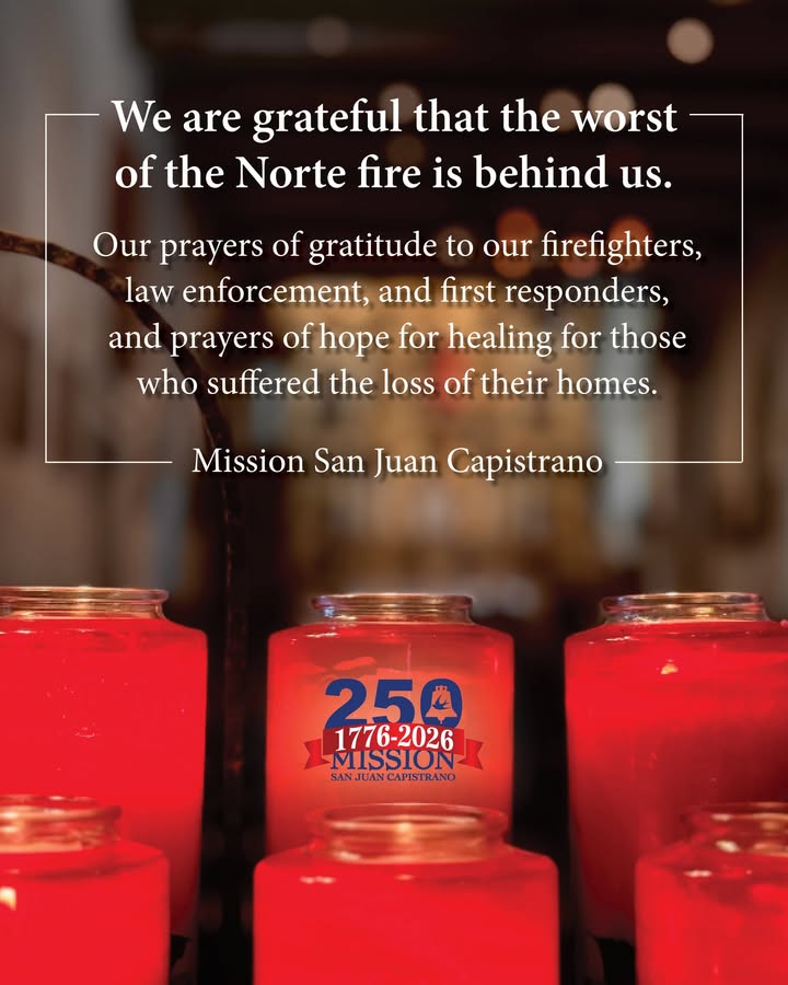 We are grateful that the worst of the Norte fire  is behind us. 

Our prayers 🙏...
