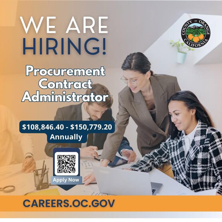 📢 Now Hiring: Procurement Contract Administrator

📋 Ready to take the next step...