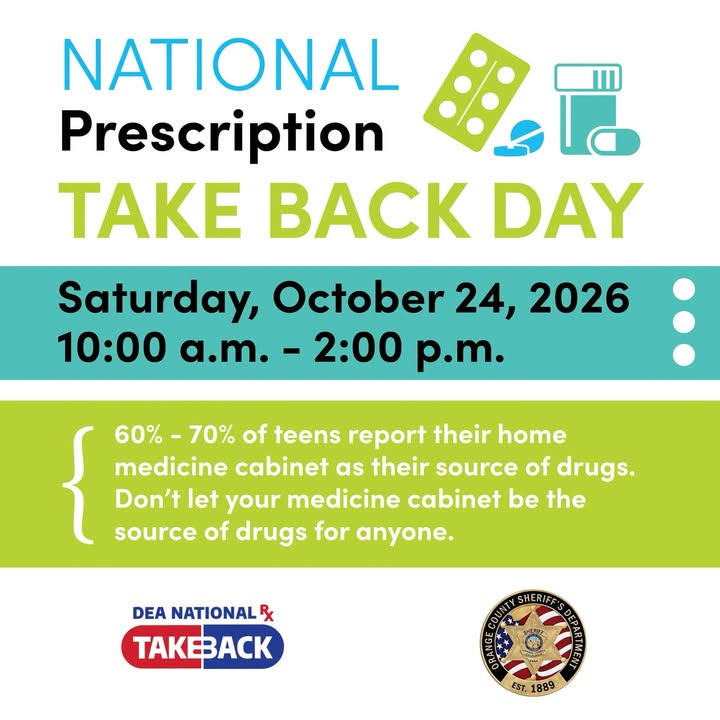 💊 National Prescription Drug Take Back Day – October 24!

Help keep our comm...