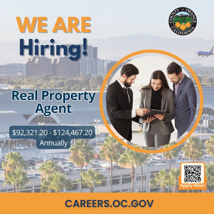 ✈️ John Wayne Airport, Orange County is hiring a Real Property Agent! Help sup...