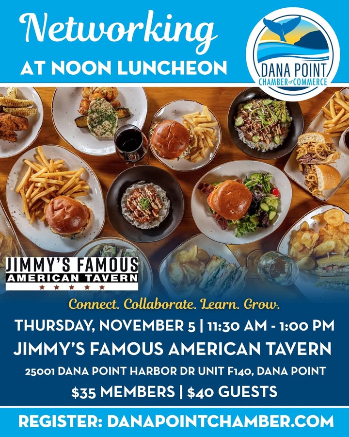 🍔🤝 Let's do lunch, Dana Point! Great food, great company, and even better conne...