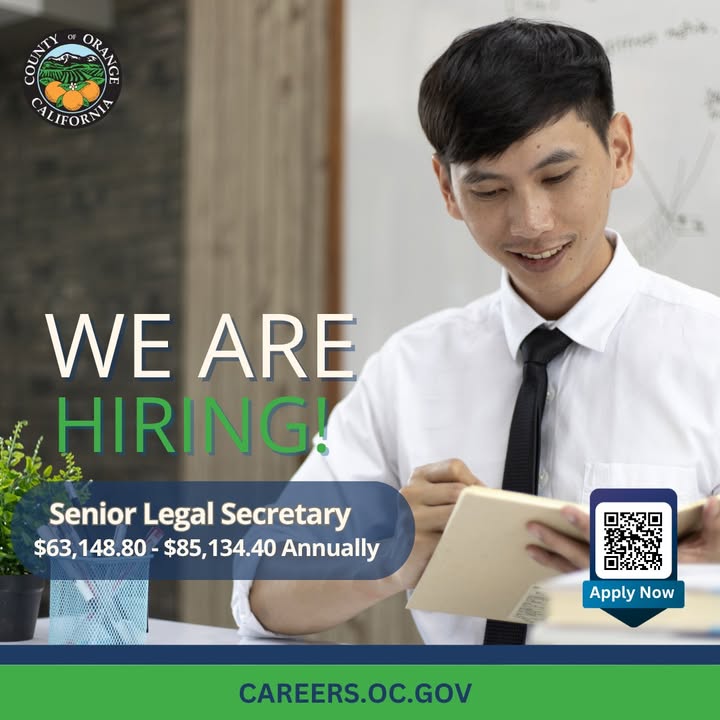 ⚖️ The Office of County Counsel is hiring a Senior Legal Secretary!

Ready to ta...