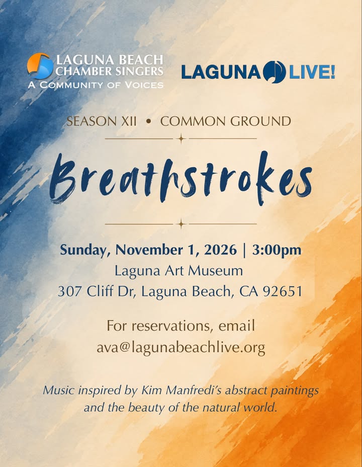 Join us this Sunday for Breathstrokes, the first concert of our Common Ground...